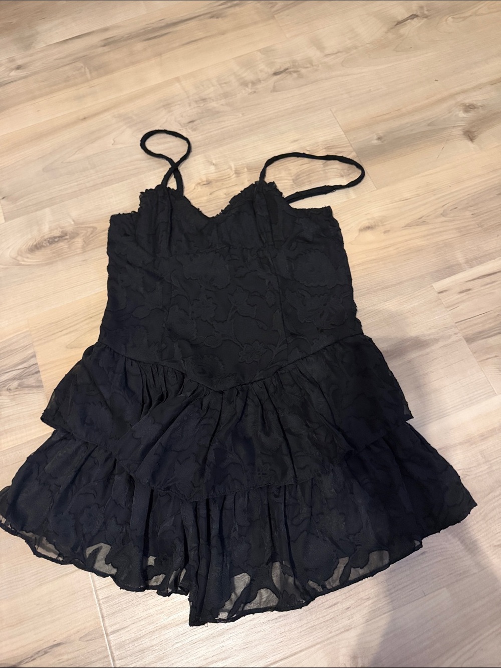 size medium black target mini patterned dress